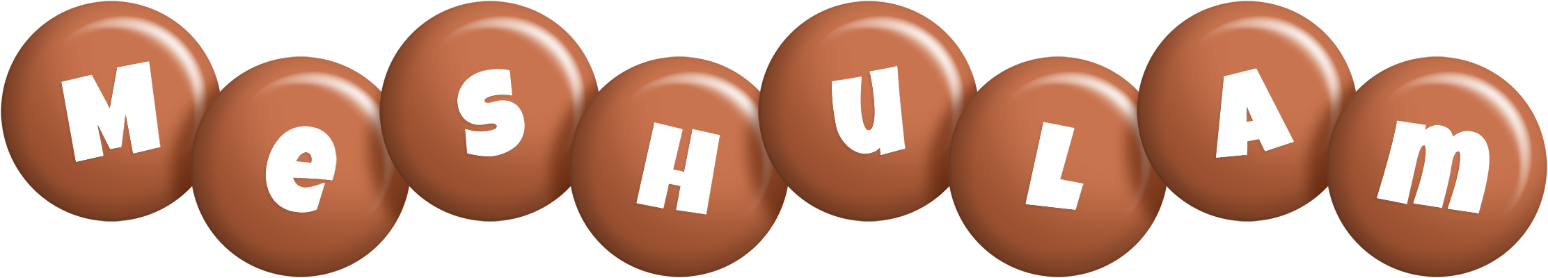 Meshulam candy-brown logo