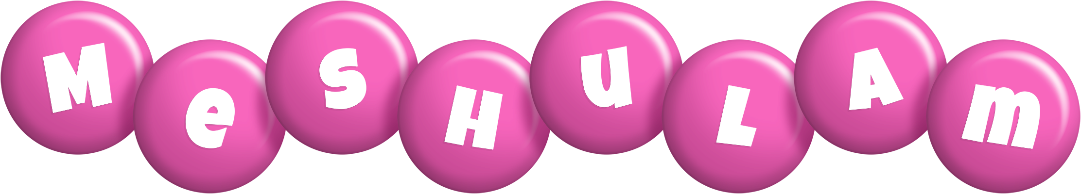 Meshulam candy-pink logo