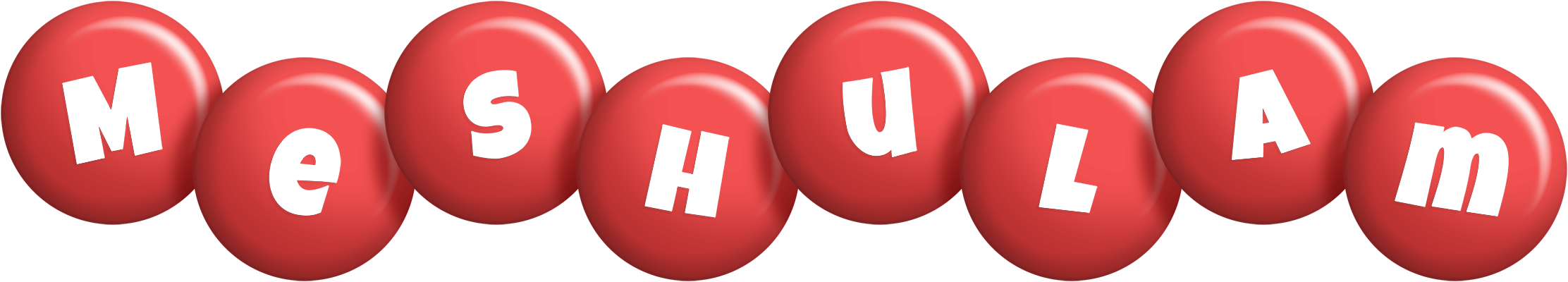 Meshulam candy-red logo