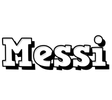 Messi snowing logo