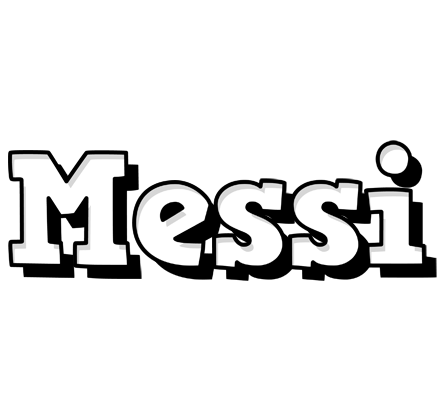Messi snowing logo