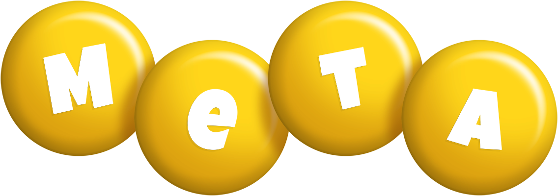 Meta candy-yellow logo