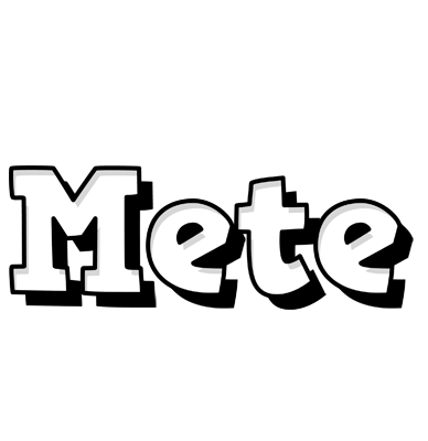 Mete snowing logo