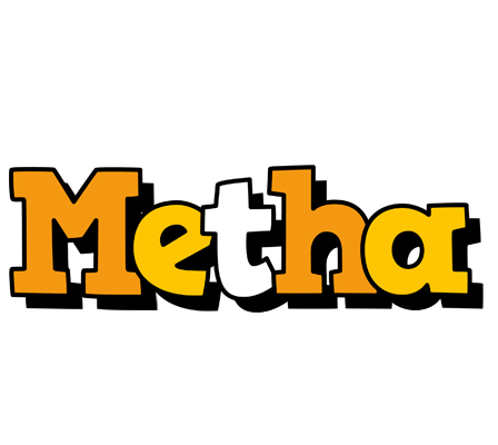 Metha cartoon logo