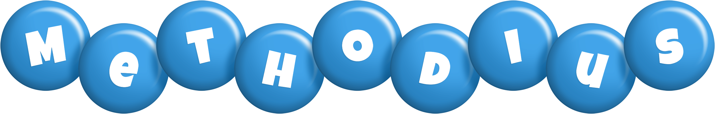Methodius candy-blue logo