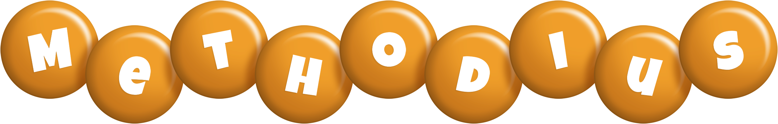 Methodius candy-orange logo