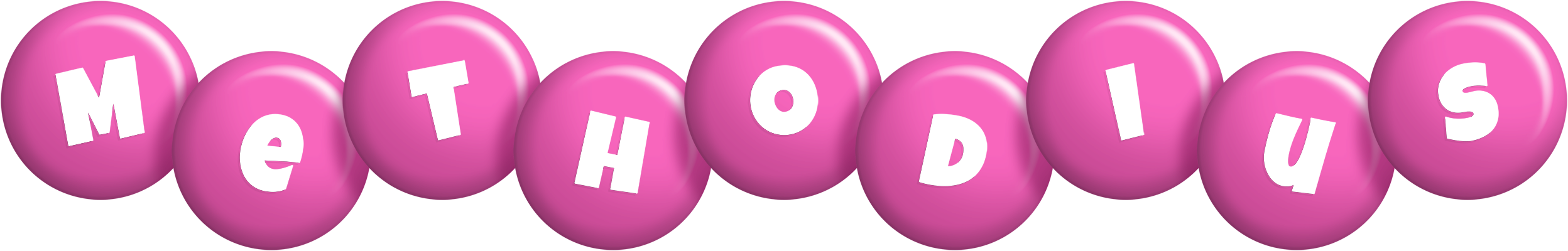 Methodius candy-pink logo