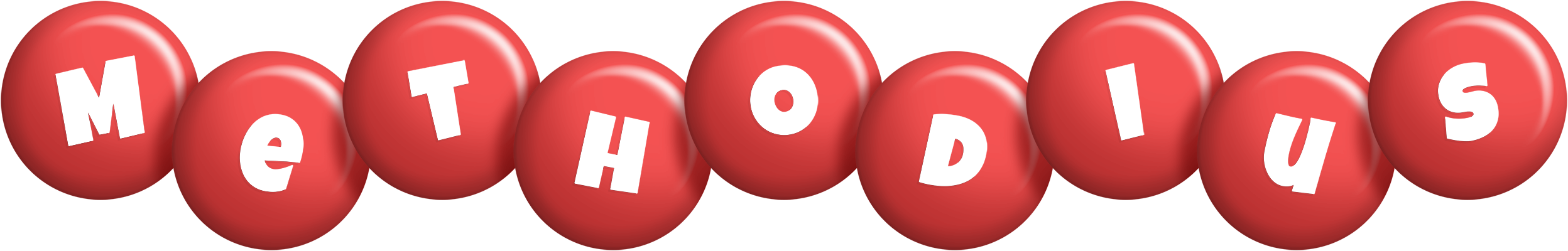 Methodius candy-red logo