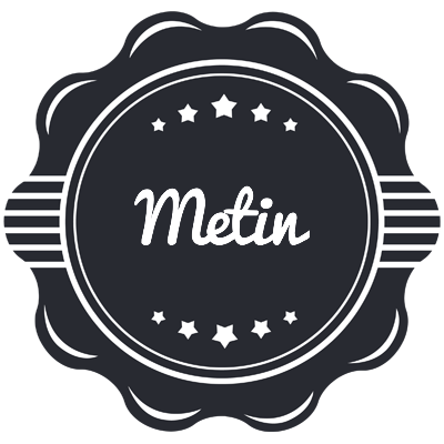 Metin badge logo