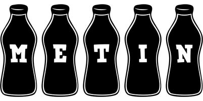 Metin bottle logo