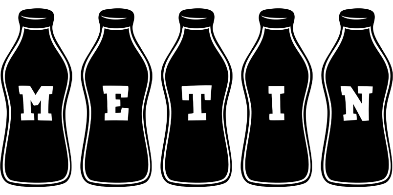 Metin bottle logo