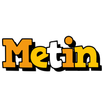 Metin cartoon logo