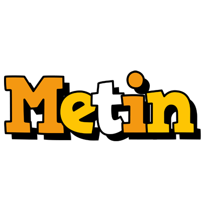 Metin cartoon logo
