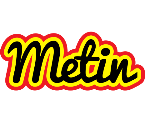 Metin flaming logo
