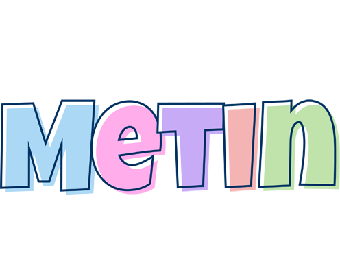 Metin pastel logo