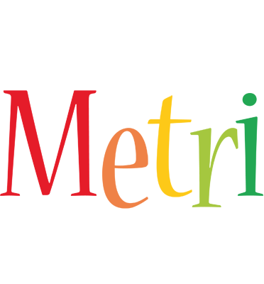 Metri birthday logo