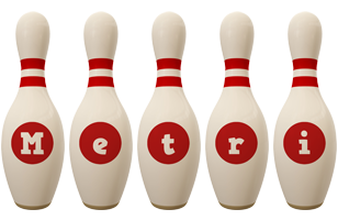 Metri bowling-pin logo