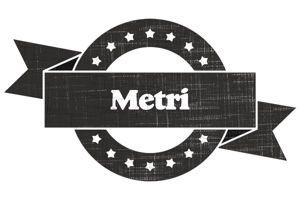 Metri grunge logo