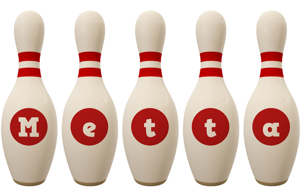 Metta bowling-pin logo