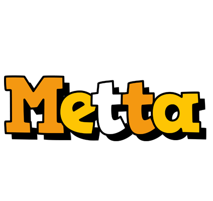 Metta cartoon logo