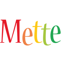 Mette birthday logo