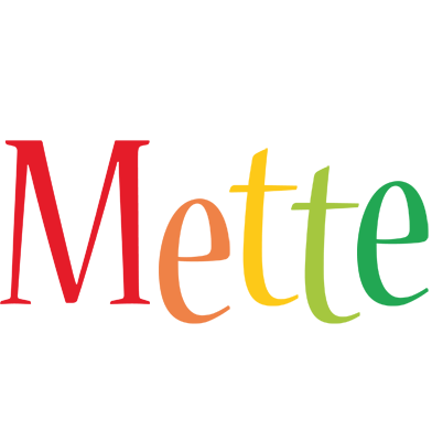 Mette birthday logo