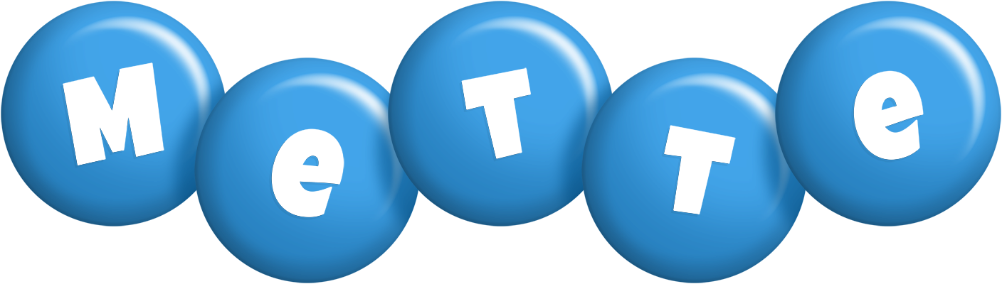 Mette candy-blue logo