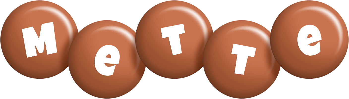 Mette candy-brown logo