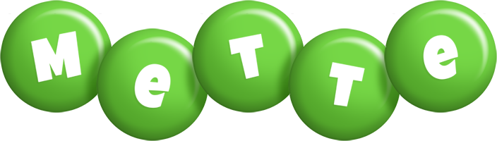 Mette candy-green logo