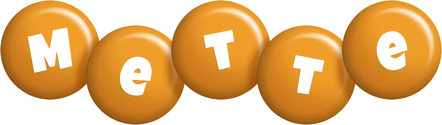 Mette candy-orange logo