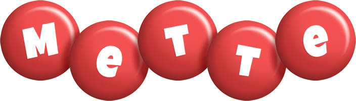 Mette candy-red logo