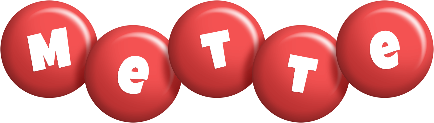 Mette candy-red logo