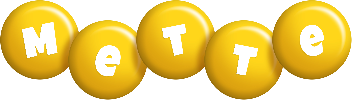 Mette candy-yellow logo