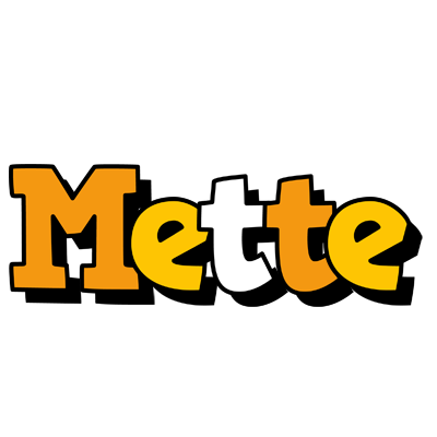 Mette cartoon logo