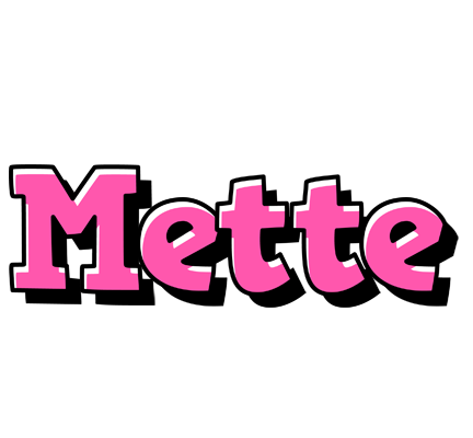 Mette girlish logo