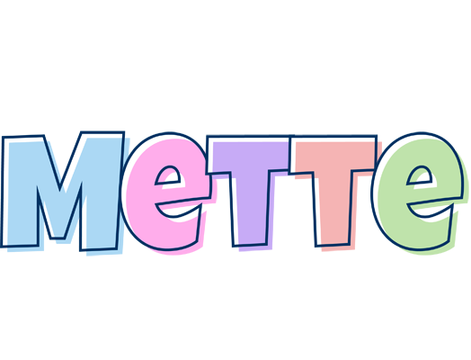 Mette pastel logo