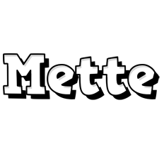 Mette snowing logo