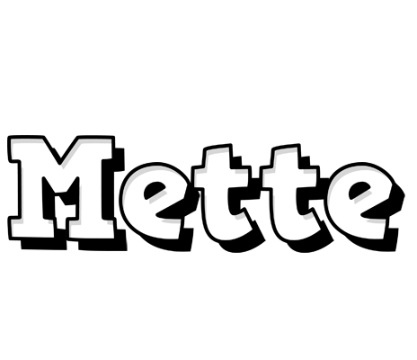 Mette snowing logo