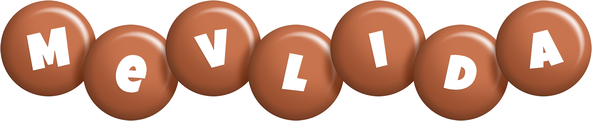 Mevlida candy-brown logo