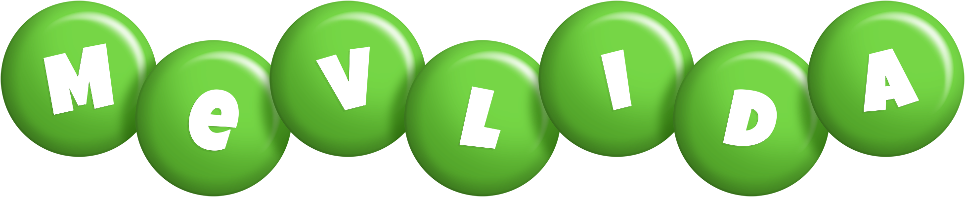 Mevlida candy-green logo