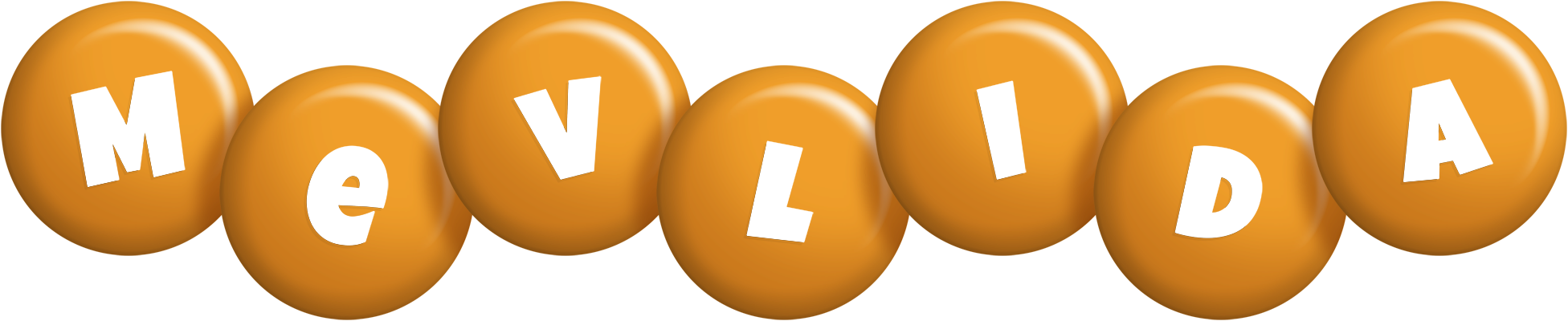 Mevlida candy-orange logo