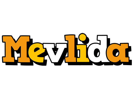 Mevlida cartoon logo