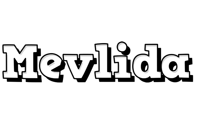 Mevlida snowing logo