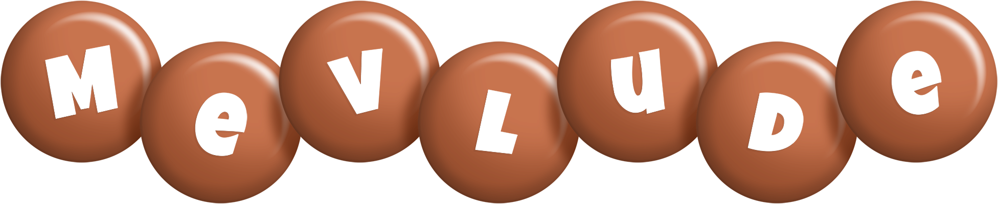 Mevlude candy-brown logo