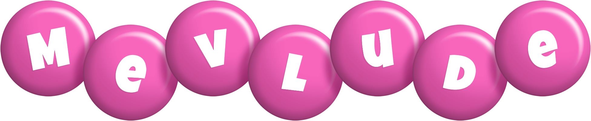 Mevlude candy-pink logo