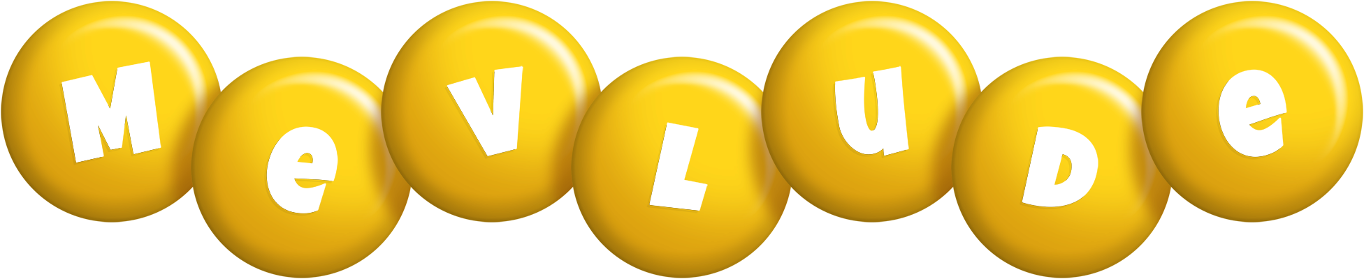 Mevlude candy-yellow logo