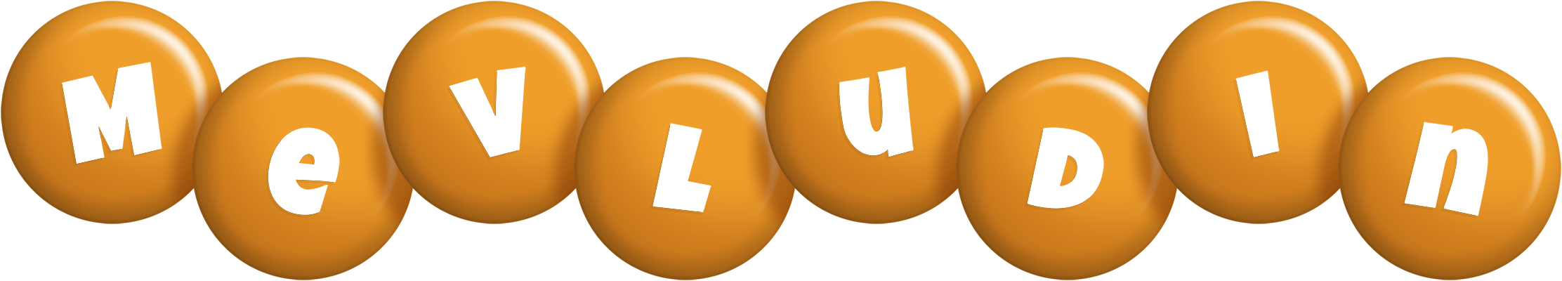 Mevludin candy-orange logo