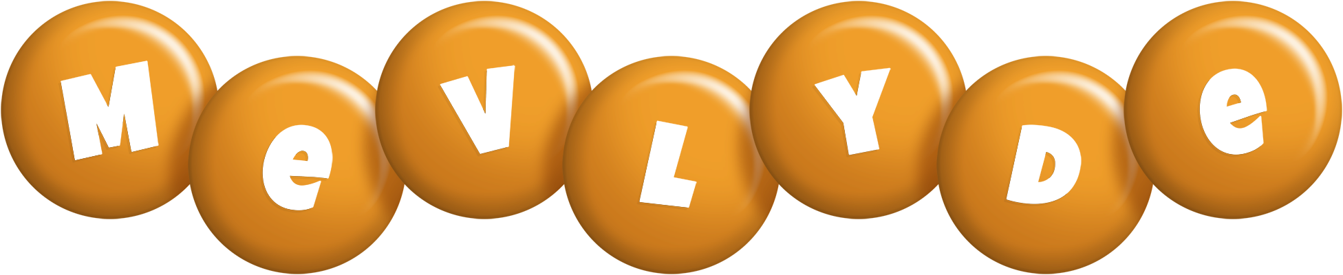 Mevlyde candy-orange logo