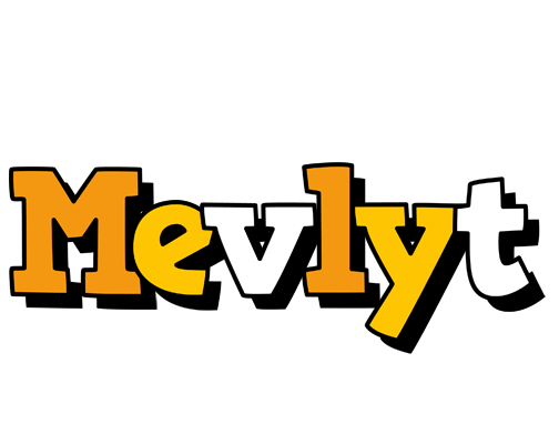 Mevlyt cartoon logo