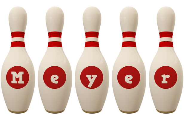 Meyer bowling-pin logo